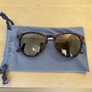 J. Crew Factory Women’s Tortoise Shell Sunglasses with gold lenses